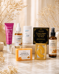 The Complete Ritual — all six Soléa Beauty products on marble
